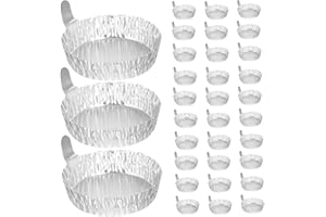 AUTSUPPL 50pcs Aluminum Weigh Boats 42ml Lightweight Foil Weighing Dishes for Microbalances