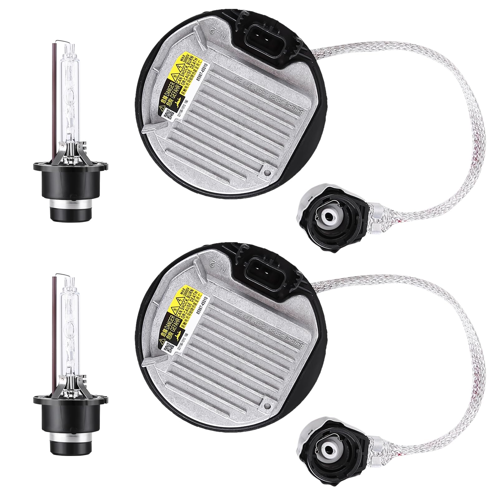 Photo 1 of 2 Packs HID Headlight Ballast with Igniter & D4S Bulb for Lexus GS350 GS450h IS200t IS250 IS300 IS350 LS460 LS600h LX570 RX350 RX450h for Toyota Camry Sienna 81107-75020 Xenon Ballast Control Module