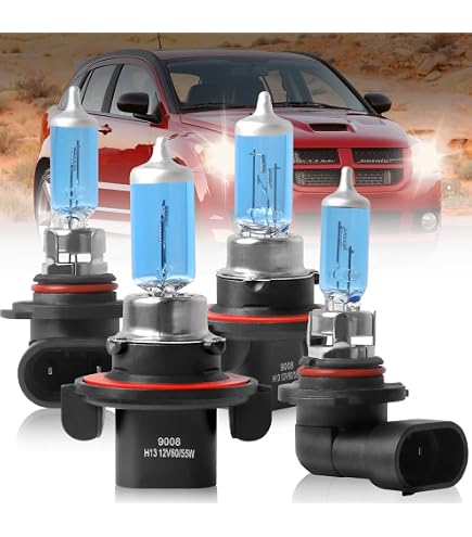 6000K LED Headlight + Fog Light Bulb Kit For 2007-2012 Dodge Caliber – H13 (9008) & 5202/H16