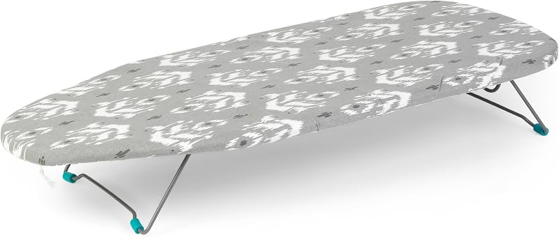Beldray Tabletop Ironing Board 76 x 31cm Ikat Cover Felt Underlay