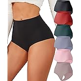 FINETOO Womens Underwear Seamless High Waisted Underwear for Women Silky No Show Briefs Breathable Panties for Ladies
