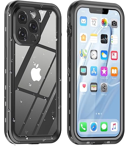 SPIDERCASE For IPhone 13 - Waterproof, Dustproof Case With Built-in Screen & Lens Protectors, 12FT Military Drop Proof