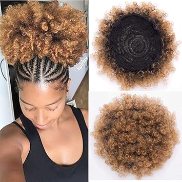 1b 27 Barrici Synthetic High Puff Afro Ponytail Drawstring Afro