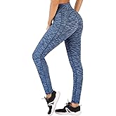 Heathyoga Capri Leggings for Women High Waisted Capri Leggings with Pockets for Women Yoga Pants with Pockets for Women Ocean