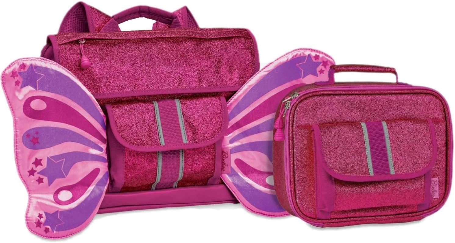 Girls Small Ruby Butterflyer Backpack and Lunchbox Set Kid's Raspberry, One Size