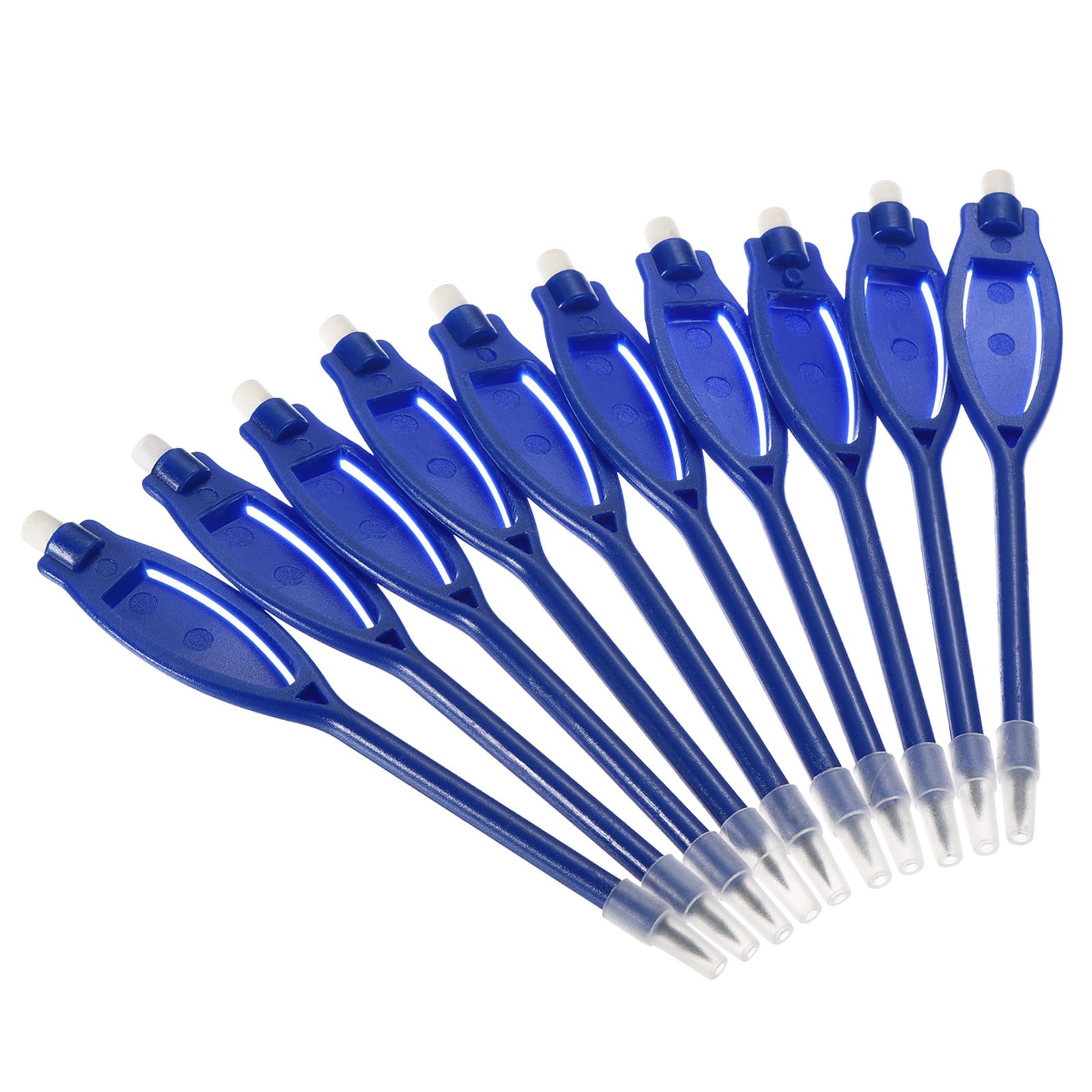 PATIKIL Golf Scoring Pencils with Eraser, 20 Pack Rectangle Clip Plastic 2H Marker Pens for Sport Games Meeting, Blue