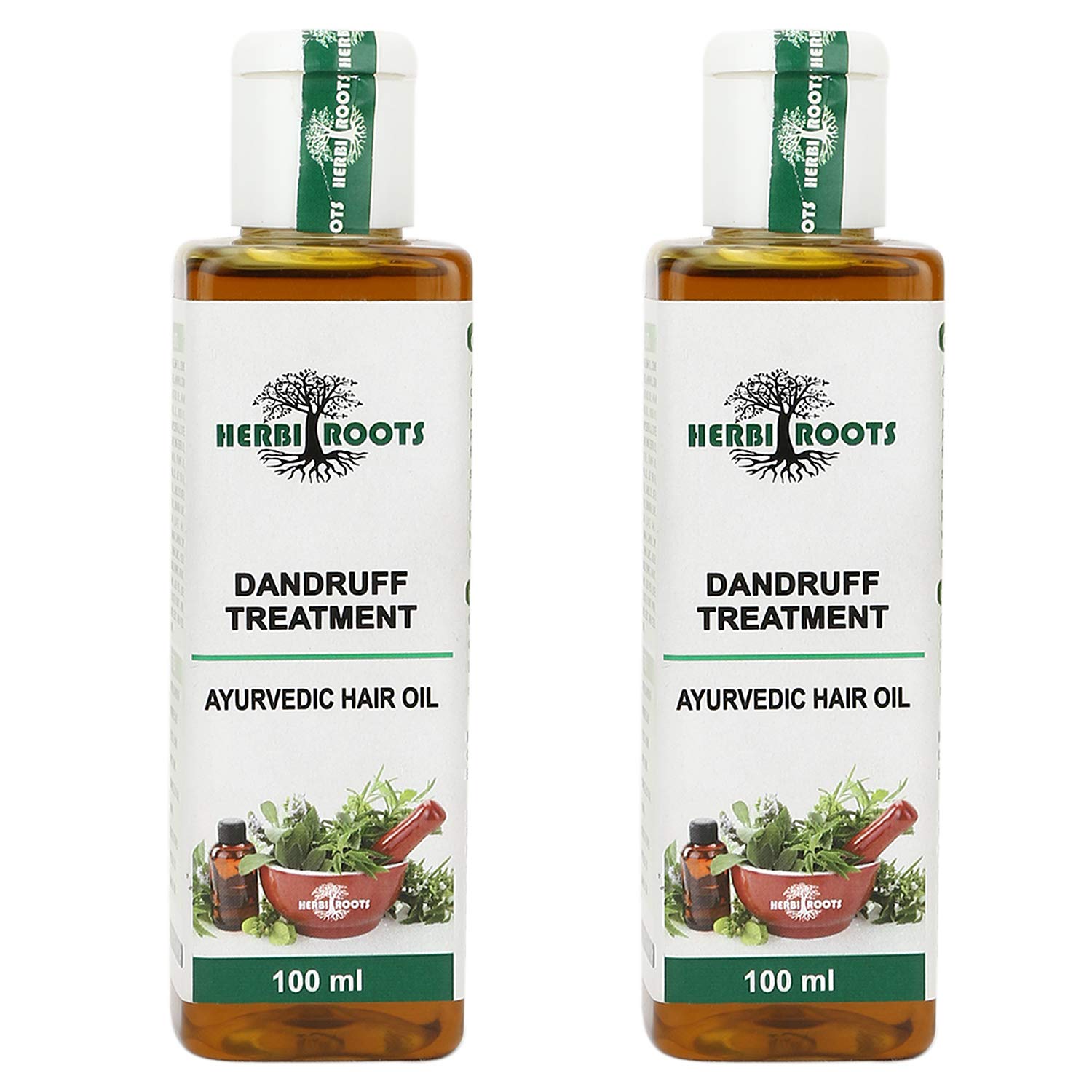 Buy Herbi Roots Ayurvedic Anti Dandruff Hair Oil 100ml Pack Of 2 Online At Low Prices In India Amazon In