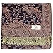 Falari Women's Woven Paisley Pashmina Shawl Wrap Scarf 80