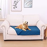 hyha Waterproof Dog Bed Blanket, Soft Pet Blankets, Waterproof Couch Cover for Dogs, Reversible Sofa Covers Washable for Furniture (30x53 Inch, Navy Blue/Navy Blue)