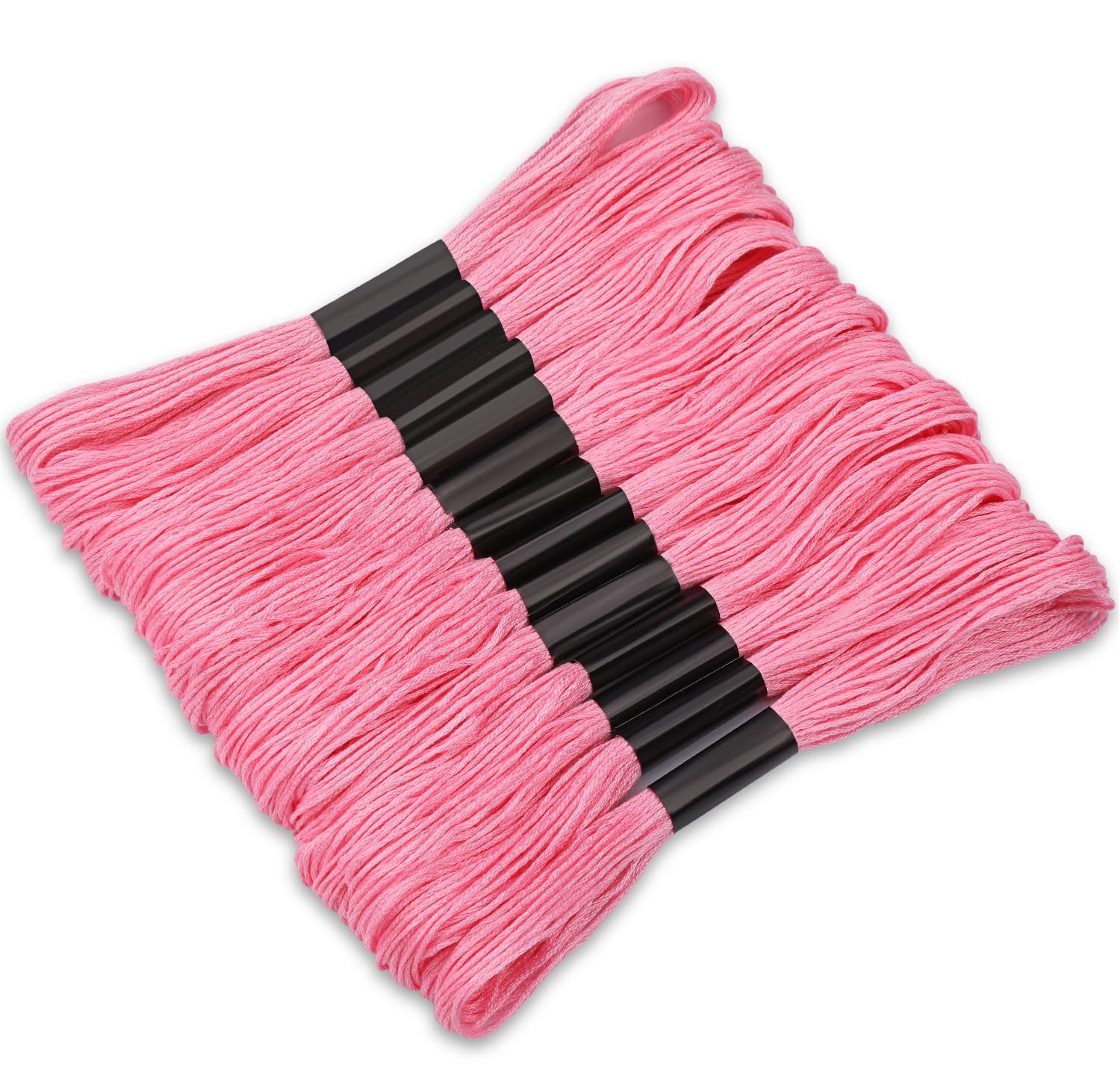 Photo 1 of 14 Skeins Pink Cotton Embroidery Floss - Cross Stitch Thread Set,Embroidery Thread for Friendship Bracelets