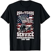 250th Anniversary Celebration 250 Years USA Service T-Shirt