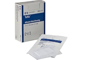 COVIDIEN Covidien 7540 Telfa Adhesive Island Dressing, Sterile 1's in Peel-Back Package, 4" x 5" (Pack of 25)