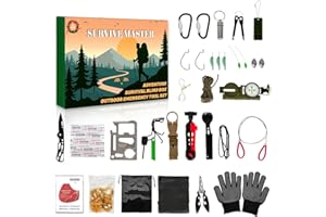 TROUPEPAL Survival Kit Advent Calendar 2025 for Men – 24-Day Christmas Countdown Gift Box with Outdoor Survival Tools, Perfect Surprise Gifts for Adults, Teens & Outdoor Enthusiasts