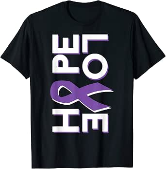 Amazon.com: Pancreatic Cancer Awareness Fight Cancer Ribbon T-Shirt