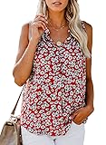 BLENCOT Women's Ladies Sexy V Neck Floral
