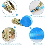 TLGREEN 10 Pack Ratchet Tie Down Straps 6m Endless 800 kg Capacity view 4