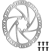 ELVANO 160mm Bike Disc Brake Rotor with 6 Bolts - 1PC | Wear-Resistant Stainless Steel | Reliable Braking Power | 44mm Hole Distance | Fits E-Bike Road Mountain Bike MTB BMX