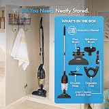 VonHaus 800W Corded Stick Vacuum 17000Pa 2 in 1 Upright & Handheld Grey view 9