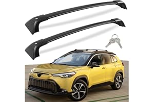 260lbs Lockable Cross Bars Fits for Toyota Corolla Cross LE/XLE/Hybrid SE/Hybrid XSE 2022-2026 Cross Bar Roof Rack Cargo Carr
