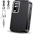 Swiitech Bluetooth Transmitter Receiver, 2-in-1 V5.3 Bluetooth Aux Adapter with LED Display, Portable Adapter for TV/Car/MP3 Player/Home Theater/Switch, Low Latency, Pairs 2 Devices Simultaneously