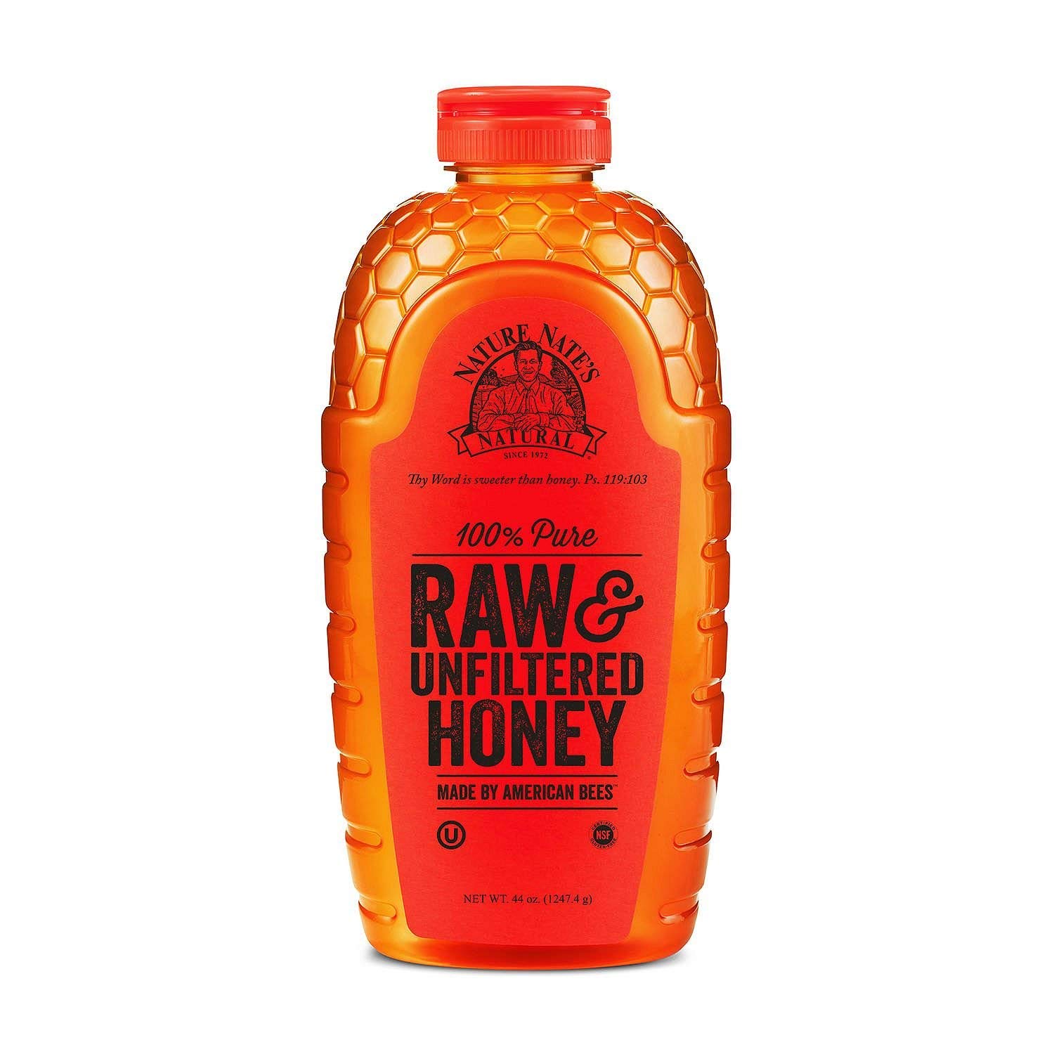 Nature Nate's 100% Pure Raw and Unfiltered Honey 44 oz. (pack of 2) A1