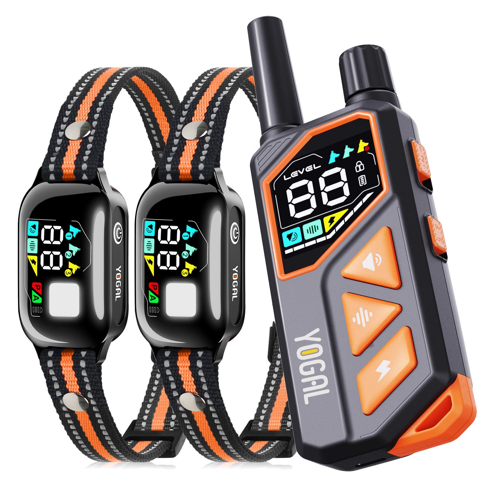 Photo 1 of 2-in-1 Dog Shock Collar with Remote & Bark Collar - Smart Anti Barking Dog Electric Training Collar with 5 Adjustable Sensitivity & 3300FT for All Breeds IPX7 Waterproof E-Collar for 2 Dogs