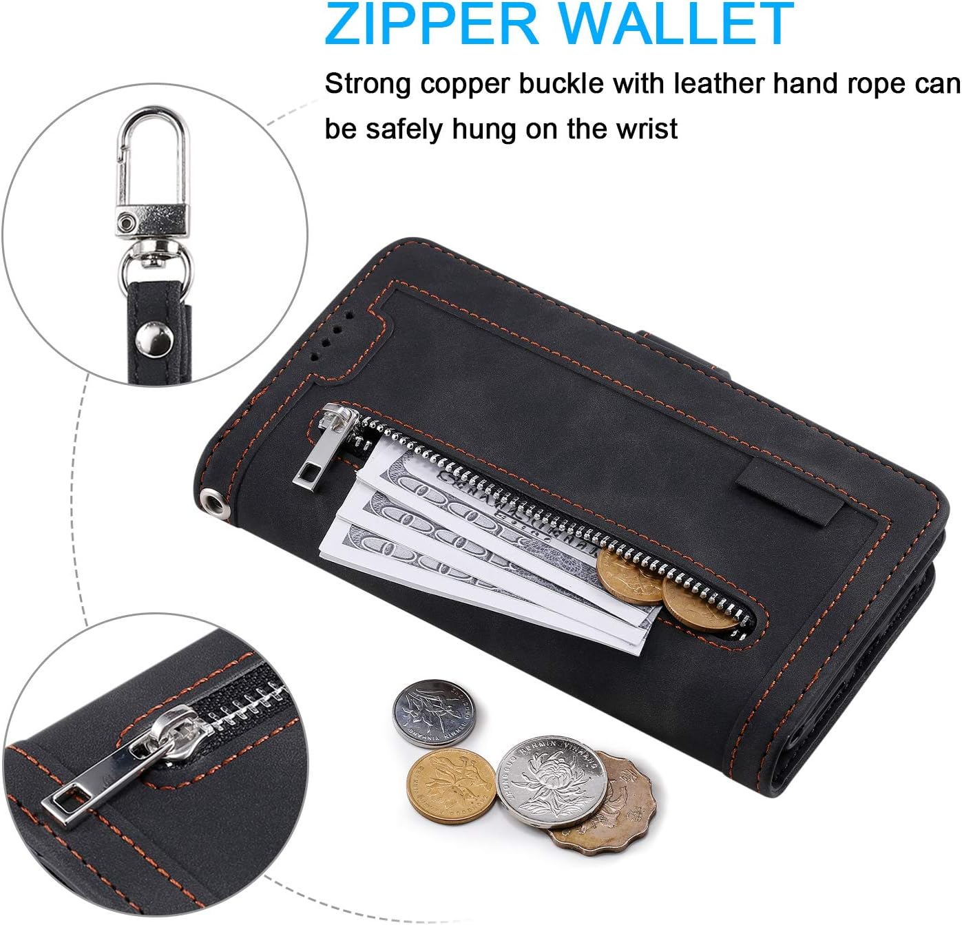 UEEBAI Wallet Case for Samsung Galaxy S20 FE 5G - Image 5
