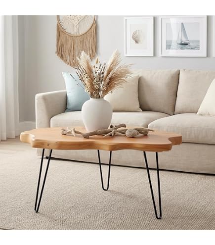 Amazon.com: vidaXL Coffee Table, Side Table with Metal Legs, End
