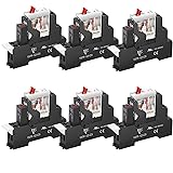 6Pcs 12 Amp Power Relay Switch Electromagnetic with