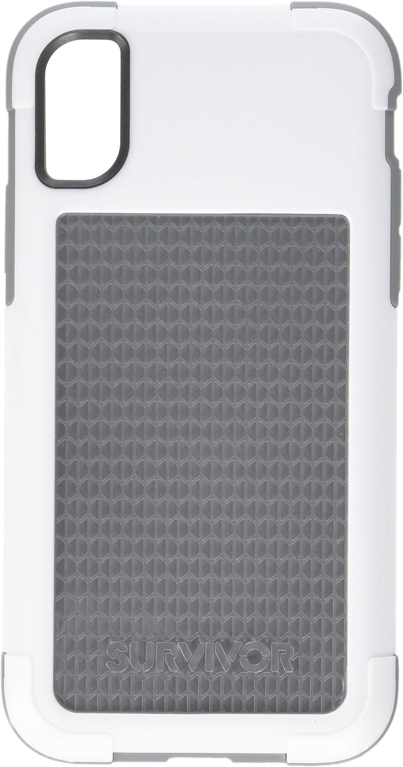 Griffin Technology iPhone x Protective Case Survvivor Fit Dual Layer Sport Case 7' Drop Protection, White/Grey