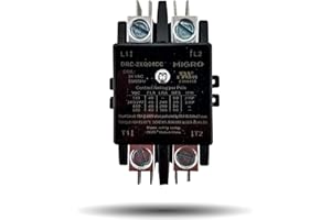 Migro 2 Pole 40 AMP Heavy Duty AC Contactor Replaces Virtually All Residential 2 Pole Models (5- Year Warranty Upgraded Increased Silver Alloy Content up to 27% (AgCdO12))