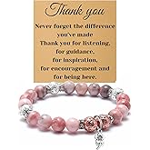 Thank You Gifts for Womem Bracelet Appreciation Gifts for Leaders Boss Mentor Manager Employee Coworker Coach Friend Thank You Bracelet for Female Social Worker Volunteer Retirement Birthday Gift