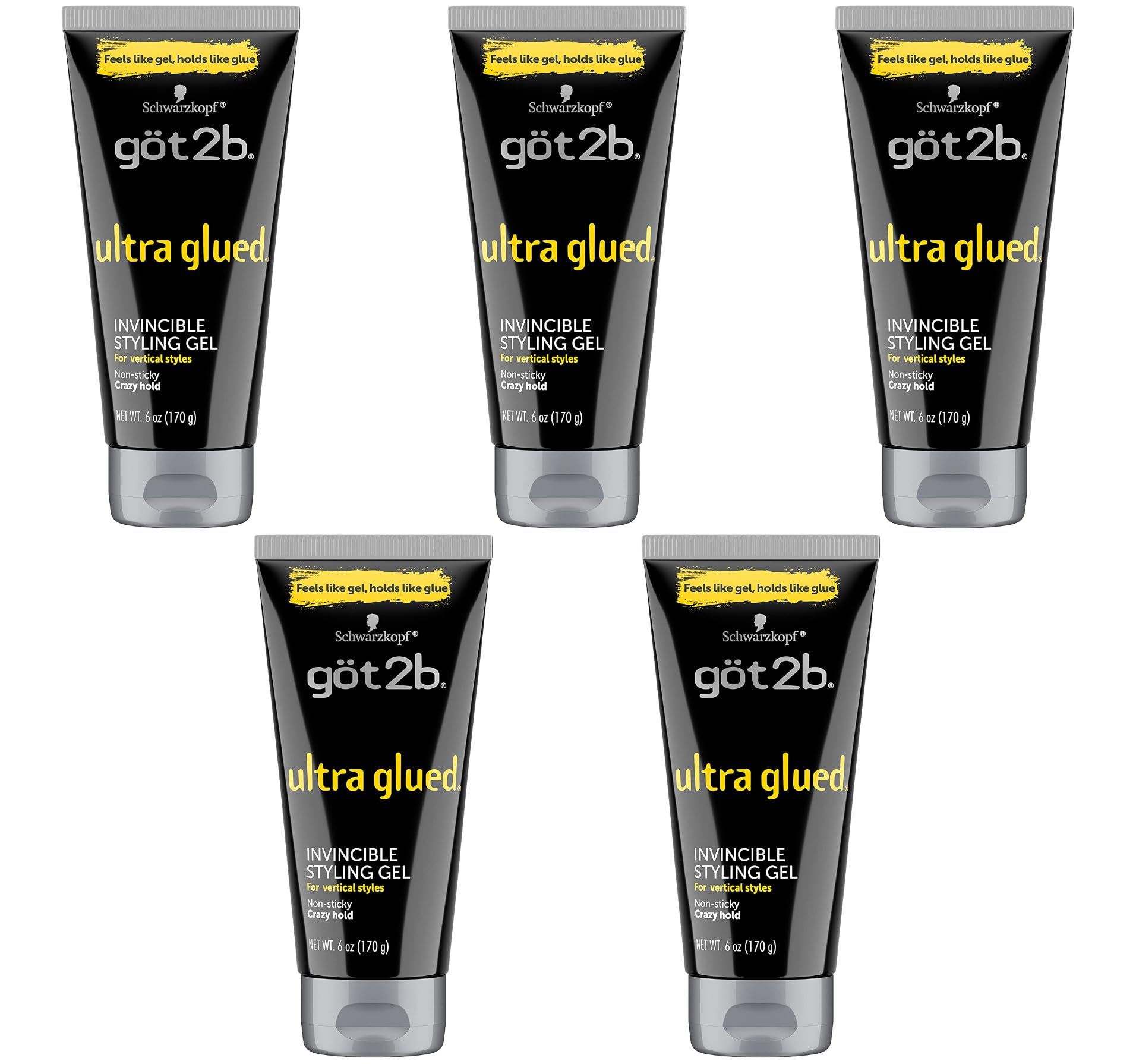 Photo 1 of (1 piece) Got2b Ultra Glued Invincible Styling Gel, 6 oz
