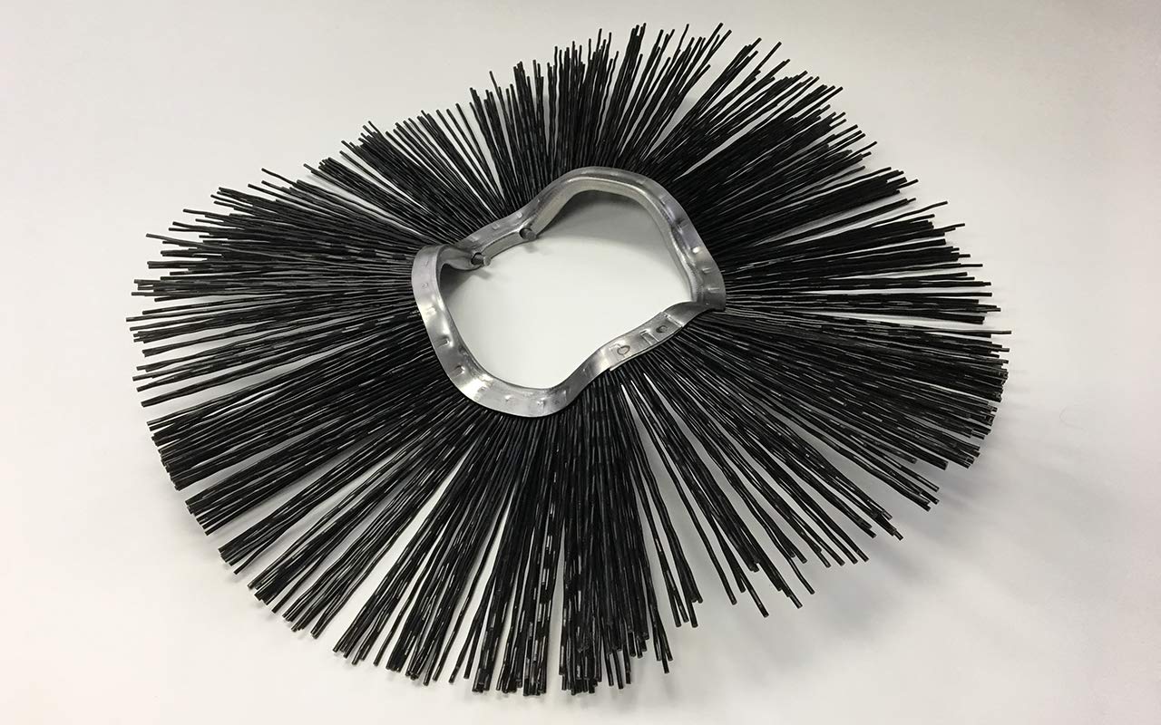 M-B Tough Brush - 21" x 6 3/8" Convoluted Poly Wafers (Box of 30). Replacement Brushes for Various Sweeping Brooms and Machines.