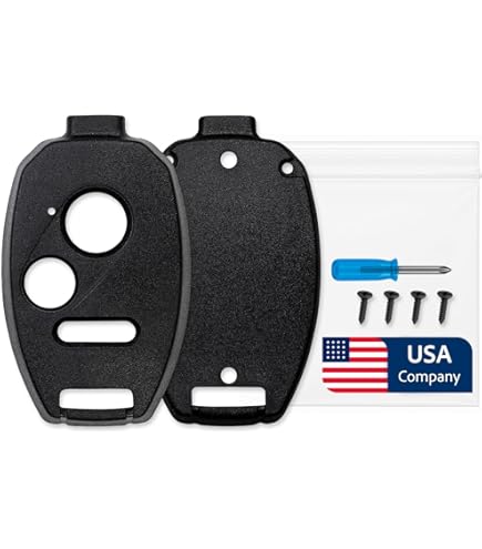 Car Key Fob 2007-2010 Honda Civic EX Remote Key Fob Uncut Shell Case - Black, No Programming Needed (Replacement Housing) Honda Civic Key Fob Shell - Foto 10