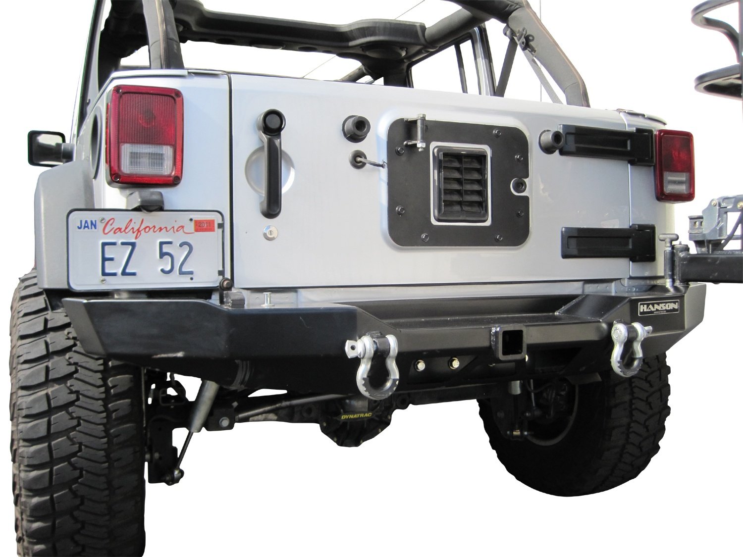 Hanson Offroad-JKRTC-P-JK Rear Bumper & Round TubeTire Carrier