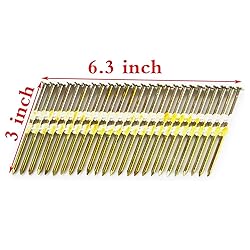 BHTOP 3 Inch Framing Nails, 21 Degree EG Smooth