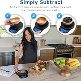 Etekcity Digital Kitchen Scale with Removable Bowl 11lb/5kg Backlit Display view 5