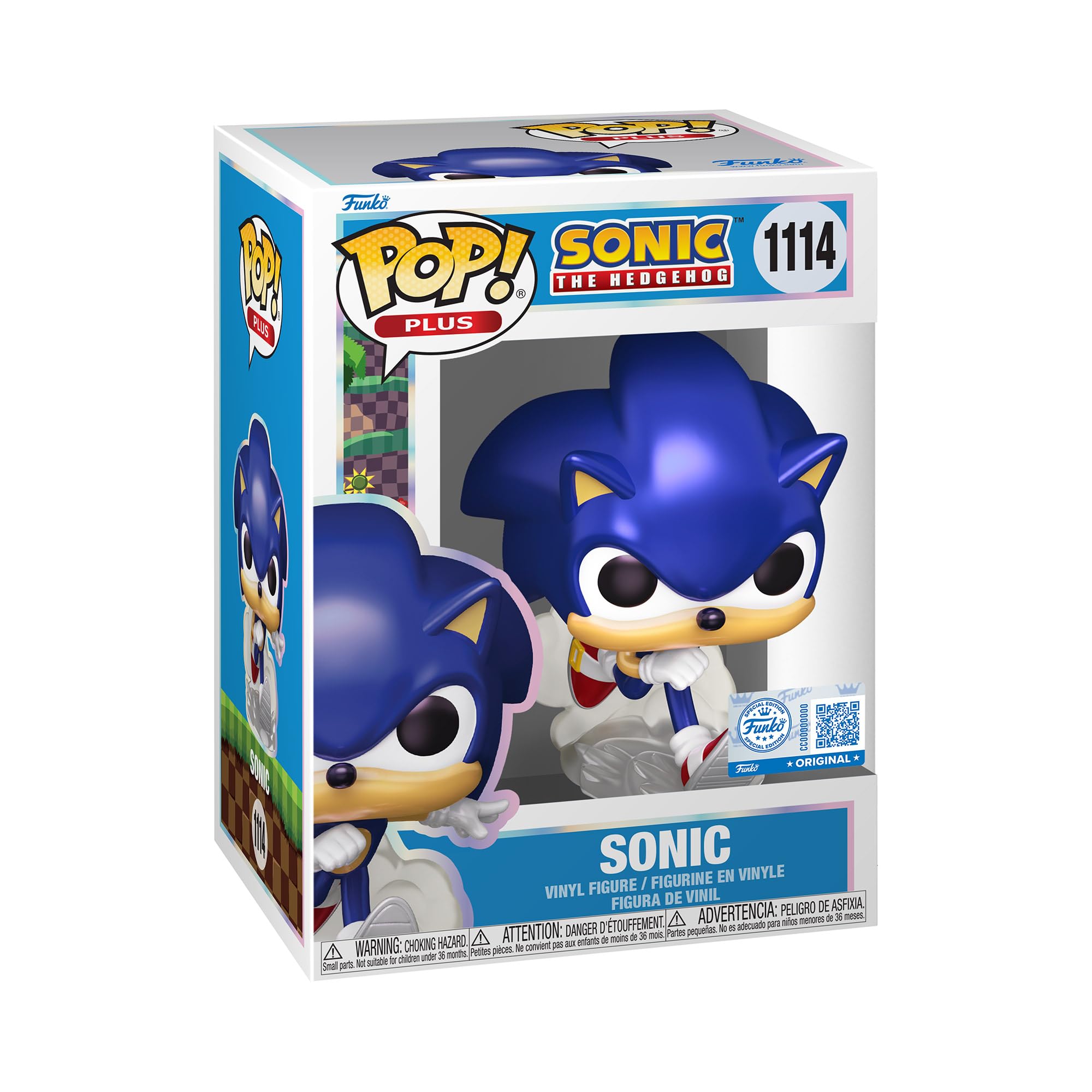 Funko POP! Plus: Sonic The Hedgehog - Sonic - Pearlescent - Collectable Vinyl Figure - Gift Idea - Official Merchandise - Toys For Kids & Adults - Model Figure for Collectors and Display