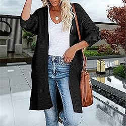 ADJHDFH Womens Fall Sweaters Black V Neck Sweater