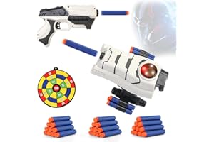 KOORARE Star & Wars Stormtrooper Toys Foam Blaster for 5 6 7 8 9 + Year Old Boys, Superhero Power Blast Gauntlet Toys with 30 Darts for Costume & Role Play Gifts for Birthday Christmas