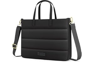 RAINYEAR Laptop Bag for 13-14 Inch MacBook Computer Chromebook Notebook, Padded Elegant Laptop Bag with Shoulder Strap