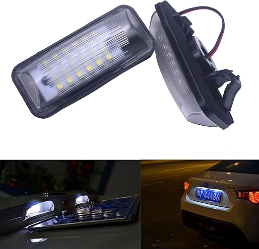 BSLighting 2x Canbus LED License Number Plate Light White For Subaru
