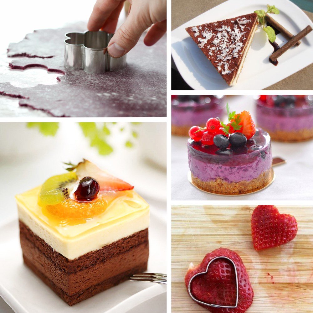 AK arte menaje 7.8h4 cm pequeño redondo de acero inoxidable Mousse ...