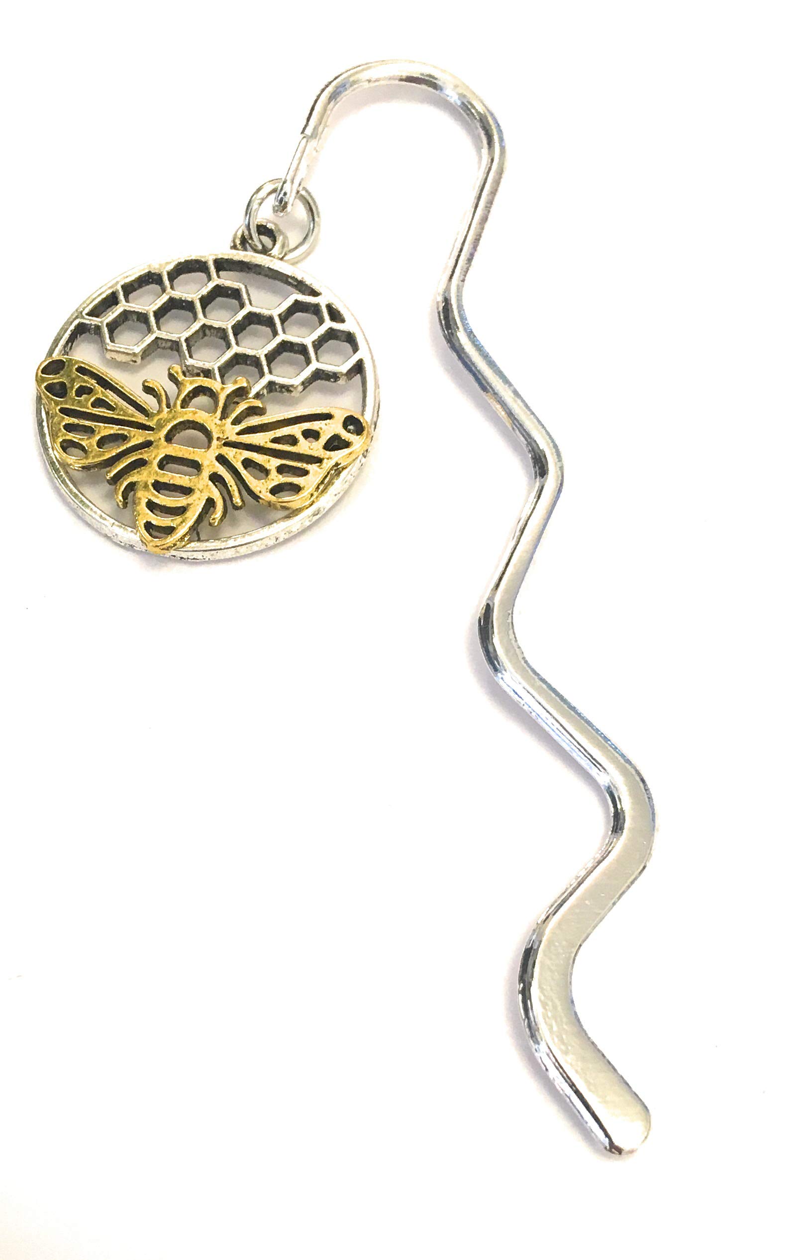 FizzyButton Gifts Bee Hive Honeycomb Charm Mini Bookmark in Gift Bag