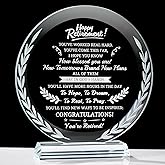 Movdyka Retirement GIfts for Men Women 2026 Cool Glass Plaque, Best Keepsake Happy Retirement Gift for Coworker Nurse Doctor Teacher Boss Military Police