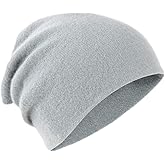 Villand 100% Cashmere Beanie for Women and Men with Gift Box, Oversized Soft Knitted Hat, Double-Layered Cashmere Ski Cap