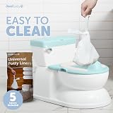 Jool Baby Real Feel Potty with Wipes Storage Transition Seat Aqua view 4