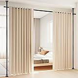 Room Divider, No Drilling Curtain Rod Wall Divider