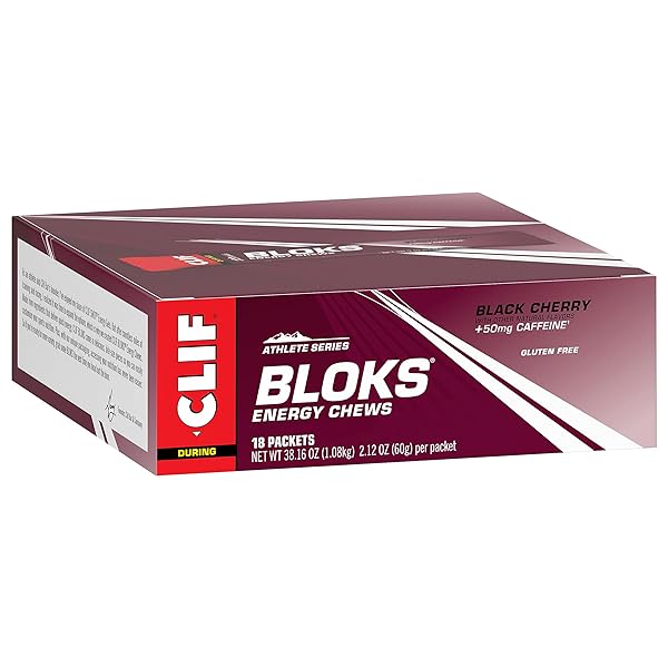 CLIF SHOT BLOK BLKCHRY CFFN ORG 3 2.1OZ (PACK OF 18)